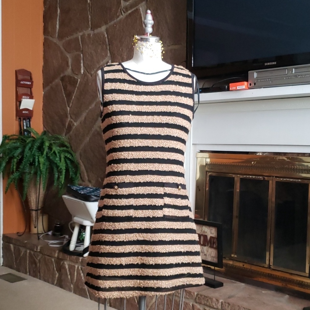 Striped sheath dress